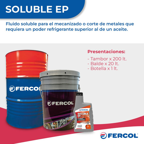 Aceite Soluble Ep Para Torneria Refrigerante X 1 Lt