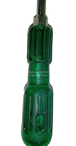 Imagen 4 de 6 de Destornillador Plano 11x200mm Linea Verde Bahco S-31110-200h