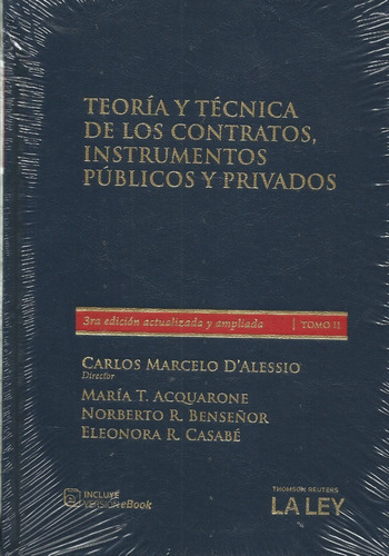 Teoría Y Técnica De Los Contratos  D'alessio 