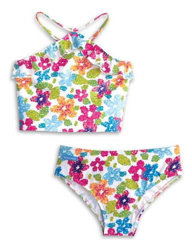 American Girl, Malla Bikini Para Tu Muñeca - Modelo Floral