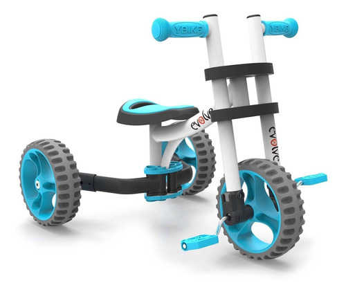 Ybike Evolucionar Triciclo Balance Blanco Azul