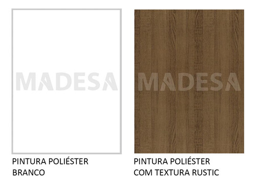 Ropero Closet Madesa Denver 2 Puertas Con 1 Espejo Bm 03 Color Blanco/Marrón