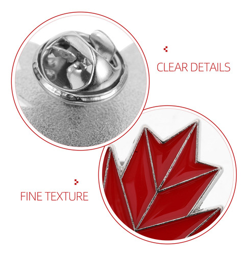 Alfiler De Solapa Canadiense, 10 Unidades: Insignia Con Form