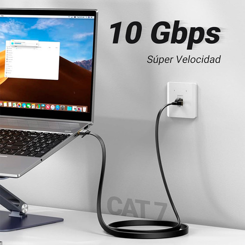 Cable de red LAN 10 Gigabit Cat7 Rj45 de 3 metros - Ugreen