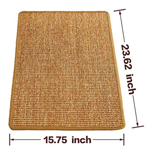 Imagen 3 de 5 de Ccopnts Alfombrilla Para Raspar Gatos De Sisal Natural, Alfo