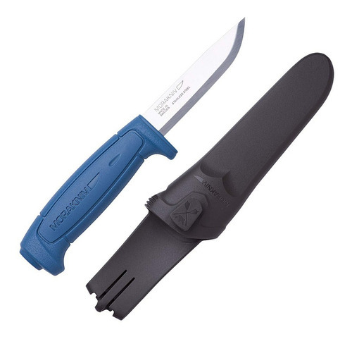 Faca Morakniv 12429 Basic 546 Inox Com Nota Fiscal Cor Azul