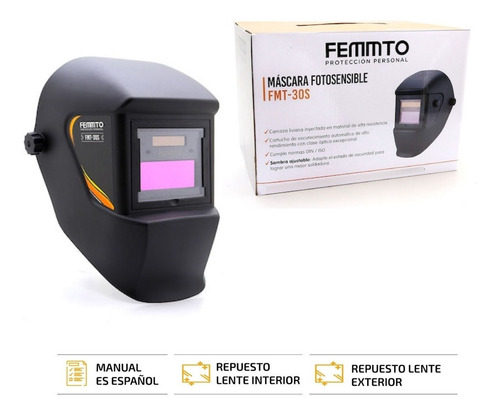 Imagen 8 de 9 de Mascara Para Soldar Fotosensible + Torcha Tig