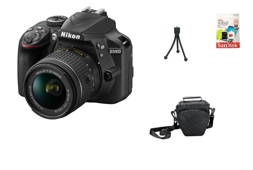 Nikon D3400 + 18-55mm + 32gb + Bolsa + Tripé Garantia Nova