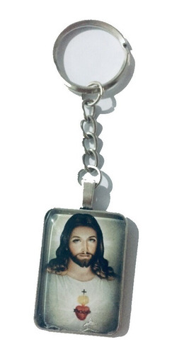 3 Llaveros Del Sagrado Corazon De Jesus Mod Ph23 (3 Piezas)