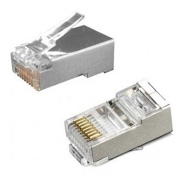 Conector De Red Rj45 100unds Cat 5e Blindado Tienda Fisica