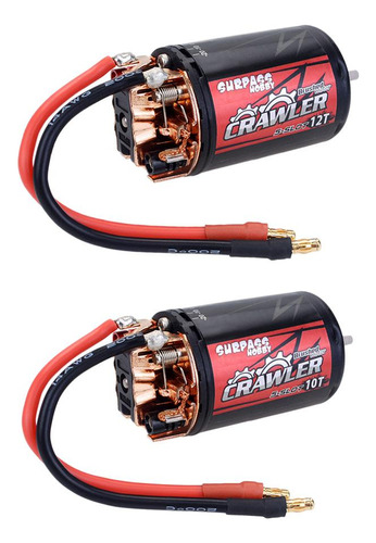 2 Pack 5-slot 550 10t 12t Motor Escovado Para Axial Scx10