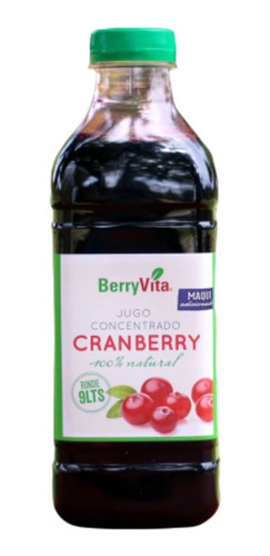 Cranberry Jugo Concentrado 100% Natural Con Maqui Rind 9 Lts