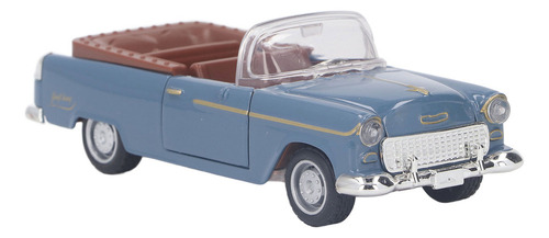 . Coche Azul Con Batería Modelo 1:32 Convertible Deportivo
