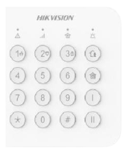 Teclado Para Alarme Sem Fio Ds-pk201b-we Ax Home