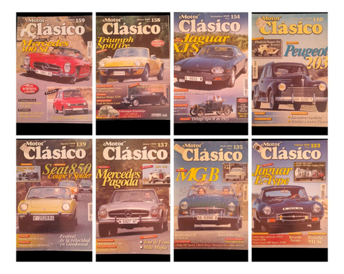 Motor Clásico 8 Revistas Coleccionables 