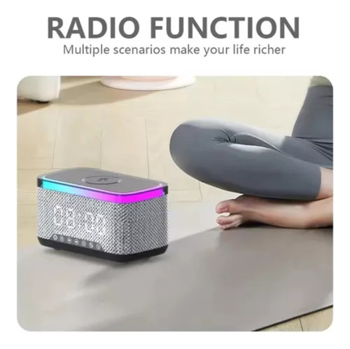 Altavoz Bluetooth Multifunción Portátil 15w Reloj Cargador