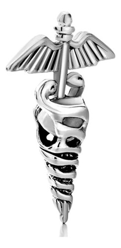 Lovelyjewelry Silver Plated Registered Nurse Caduceus Rn Cha