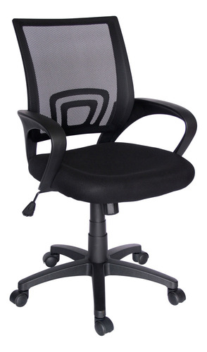 Silla de escritorio Offiho Eco-chair ergonómica negra