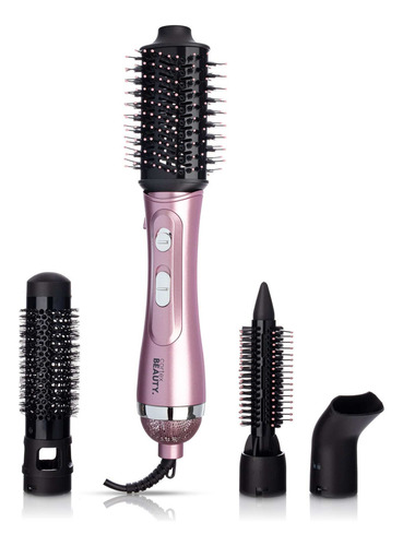 Cepillo Electrico De Cabello Secador Voluminizador 4 En 1