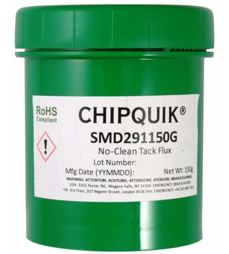 Chip Quik Smd291 Tack Flux En Tarro De 5.29 oz
