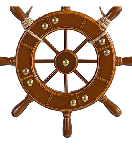 Decoración De Fiesta Timón De Barco De Madera Sala De 23cm
