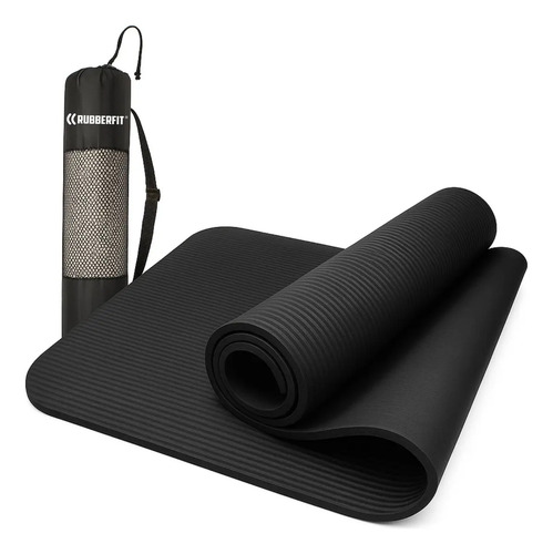 Colchonete Tapete Yoga Pilates Grosso 10mm Premium Preto
