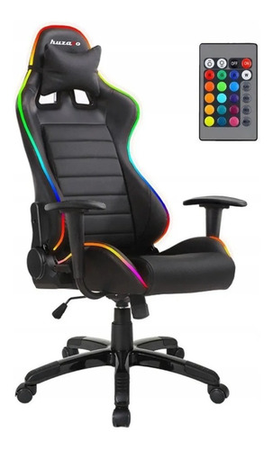 Silla Sillon Gamer Con Luz Led Ergonómica Ruedas Pc - Mweb