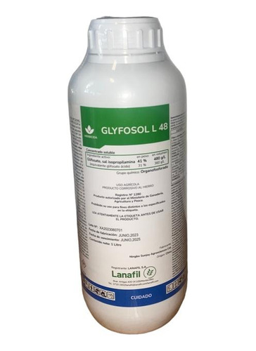 Herbicida, Mata Yuyos, Glifosato - 20 Litros 