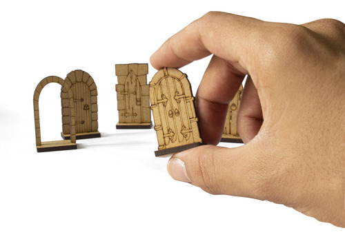 Kit De Expansão De Portas De Dungeon 3d Rpg Battle Grid D&d