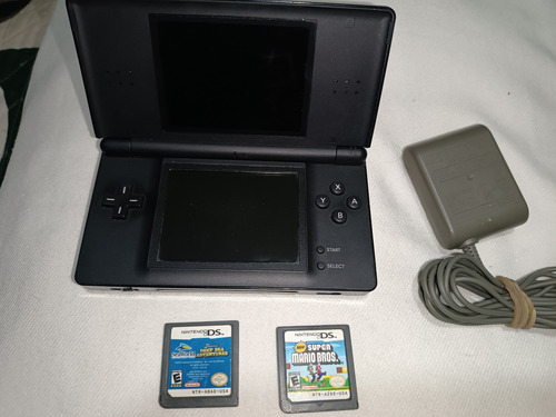 Nintendo Ds Lite Con Dos Juegos Negro (Usado)