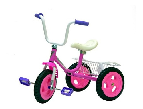 Triciclo Infantil A Pedal Metalico Canasto Lujo Katib 2a4 Añ