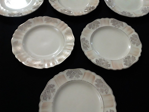 Juego 6 Platos Pan Loza Sunshine J&g Meakin England (Usado)