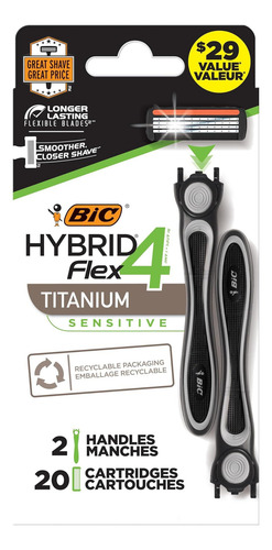 Barra De Afeitar Desechable De 4 Palas De 4 Palas De Bic 4,