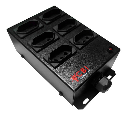 2 x regla de 6 enchufes para montar una extensión profesional de 4000 W