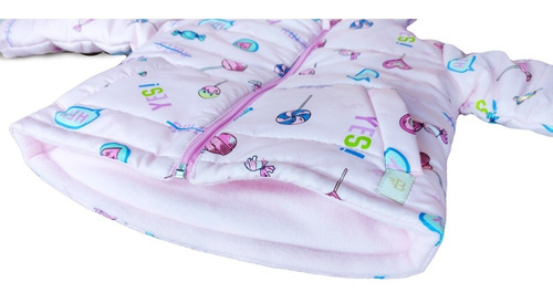 Imagen 8 de 8 de Campera De Abrigo Impermeable Forrada C/polar Bebe Beba Nena