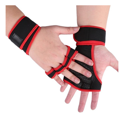 1 Par De Guantes Finos Protectores Unisex Para Medio Dedo