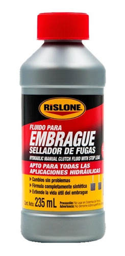 Rislone Fluido Para Embrague Con Sellador De Fugas 235ml