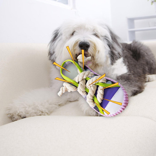 Juguete Para Morder Para Perros, Borde De Zapato Morado
