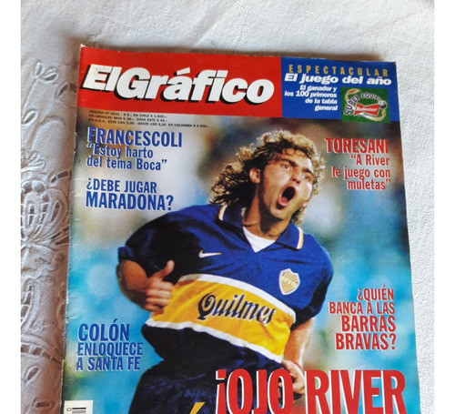 Revista El Grafico Nº 4041 18/3/1997 Boca 4 Huracan 1 