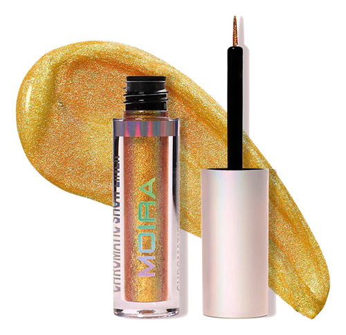 Deineador De Ojos En Gel Chromatic Show Liner Moira Acabado Cromático Color Good As Gold 005