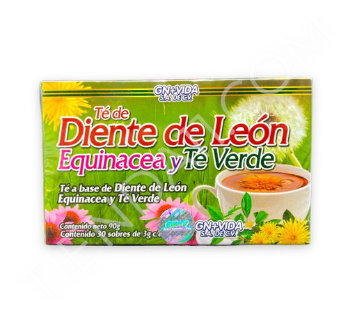 Te De Diente De León Equinacea Y Té Verde 30 Sobres