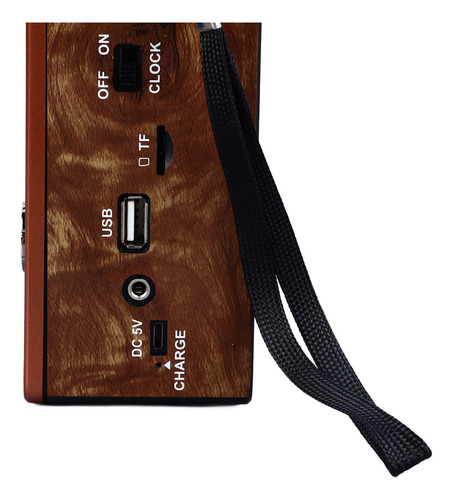 Linterna De Reloj Vintage Radio Multifuncional Am Fm Sw Band