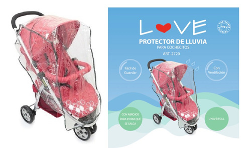 Cobertor Protector Lluvia Cochecitos Bebe Generico Love