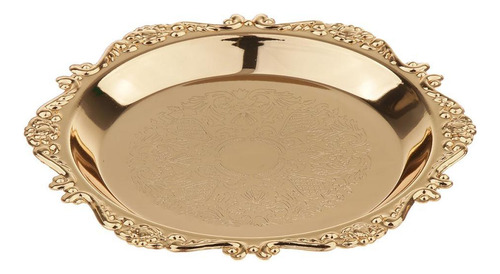 Prato De Frutas Frescas 10cm Dourado 10cm Dourado 10cm