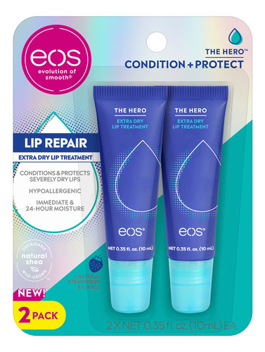 Eos The Hero Lip Repair, Tratamiento Labial Extra Seco, Hume