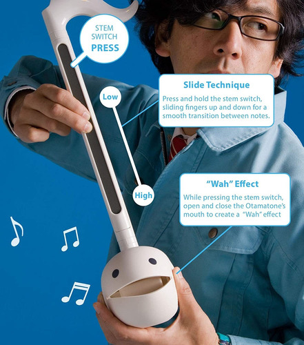 Sintetizador Portátil Otamatone Deluxe, Japonés, Negro