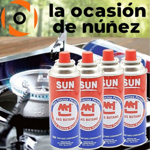 Imagen 3 de 6 de Cartucho Gas Butano 227gr Caja X 4 Garrafa Camping Anafe