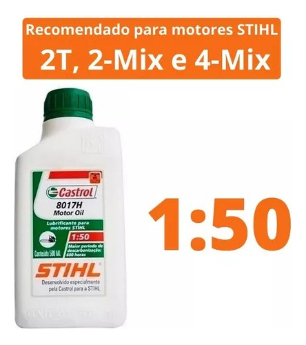 Óleo de motor Stihl mineral 20W-50 para veículos náuticos de 20 unidades / 10L