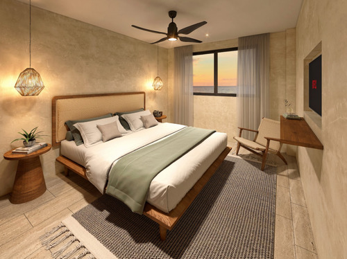 Departamento En Pre-venta En Hama Beach Condo , Mahahual.