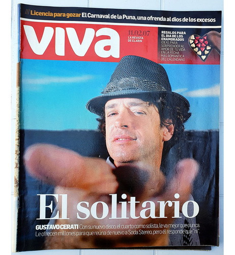 Revista Viva - Gustavo Cerati - 11 De Febrero De 2007